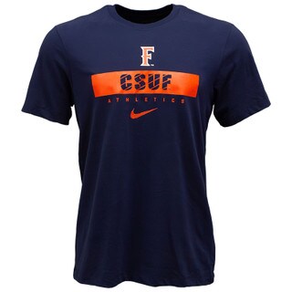 Nike CSUF Striped Tee - Navy